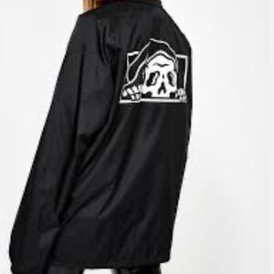 Lurking Class Skull Graphic Bomber Jacket Black Men’s Large Streetwear